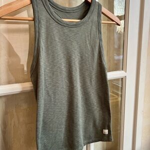 Vuori Women's Racerback Tank Top, Olive Green - Size S